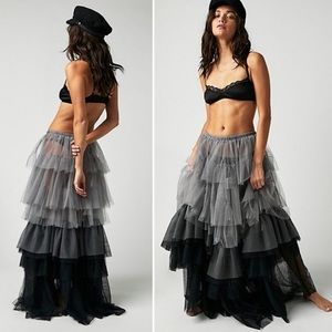 Free People Tulle Much Skirt